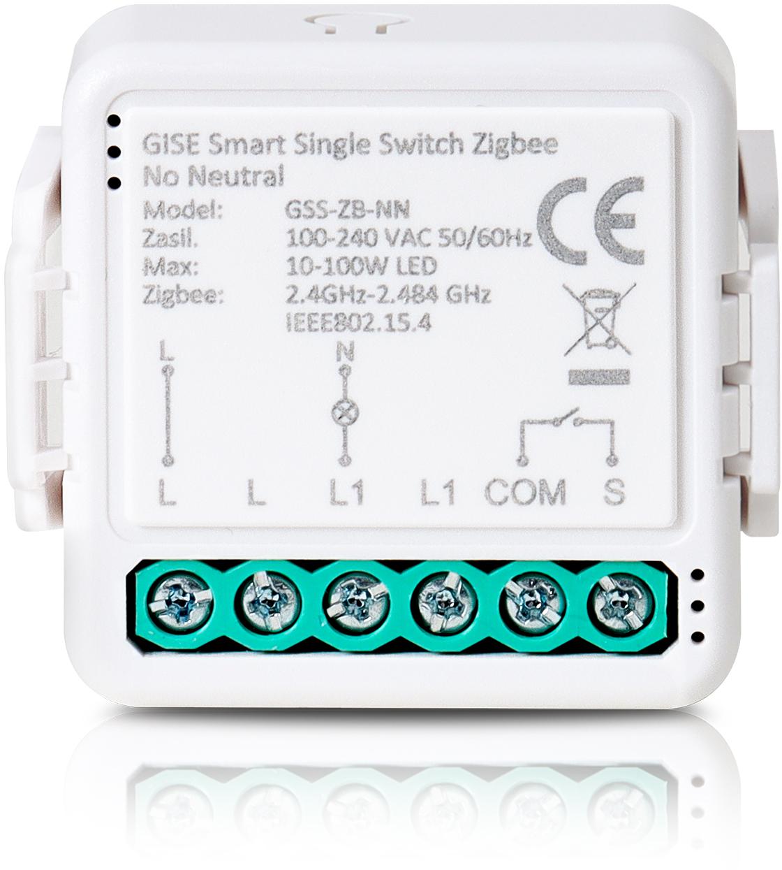GISE išmanusis vienos relės modulis (ne N) Zigbee | Tuya | GSS-ZB-NN aprašymas - Prekės nuotrauka GISE išmanusis vienos relės modulis (ne N) Zigbee | Tuya | GSS-ZB-NN aprašymas - Prekės nuotrauka
