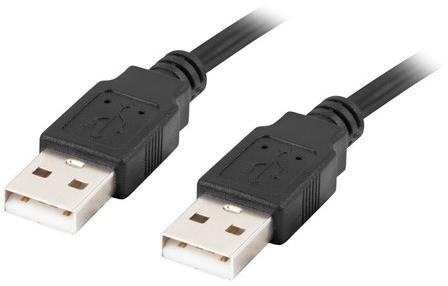 KABELIS USB-A M/M 2.0 0.5M JUODA LANBERG aprašymas - Prekės nuotrauka