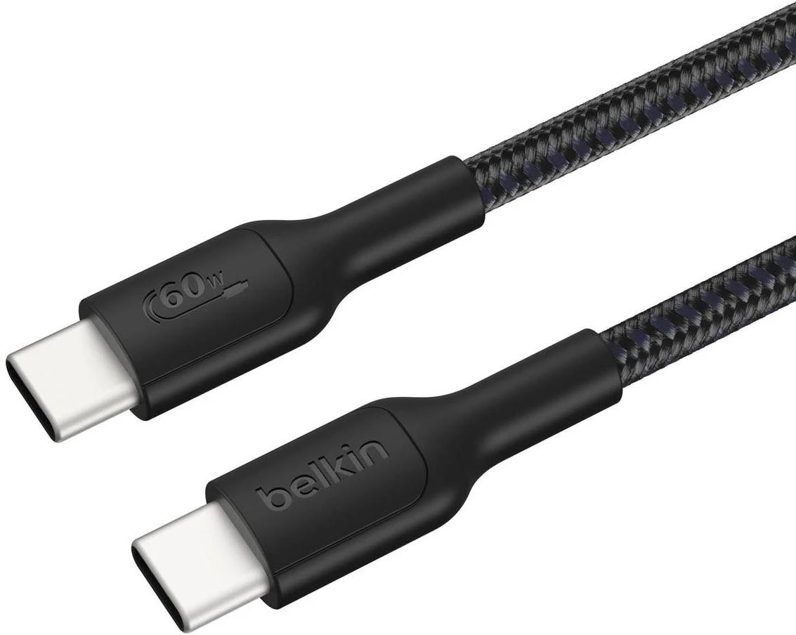 Belkin USB kabelis USB-C - USB-C 2 m juodas (ENA008HQ2MBK) aprašymas - Prekės nuotrauka