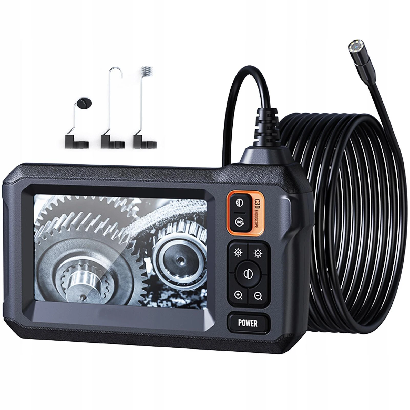 MBG DARBINĖS PATIKRINIMO ENDOSKOPAS 5M FULL HD LCD IPS kamera VARIKLIO VAMZDŽIAMS aprašymas - Prekės nuotrauka
