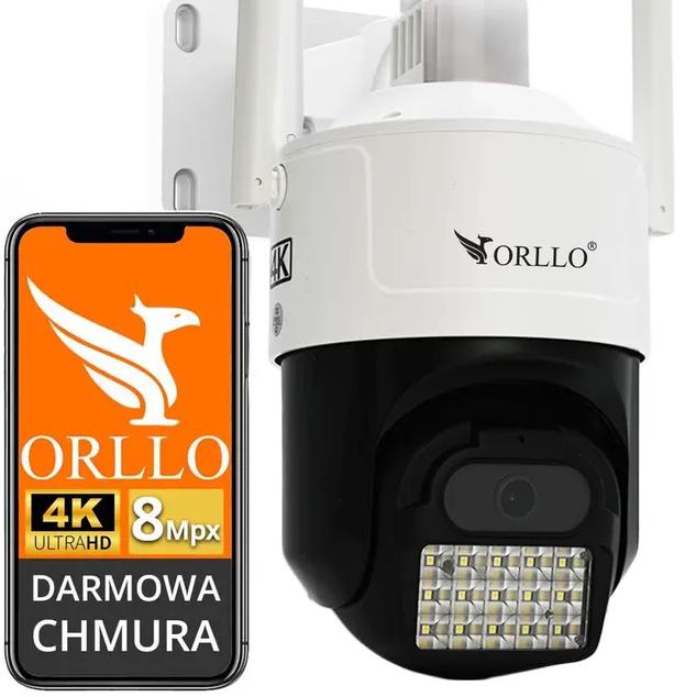 IP Camera ORLLO Z17 Ultra 4K rotatable GSM SIM aprašymas - Prekės nuotrauka