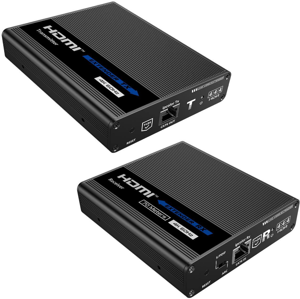 HDMI į LAN keitiklis KASKADA 4K Spacetronik IP SPH-676C - komplektas aprašymas - Prekės nuotrauka