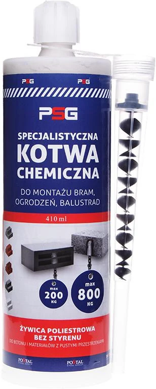 Poliesterio inkaras PSG 71.410 410 ml su maišytuvu aprašymas - Prekės nuotrauka
