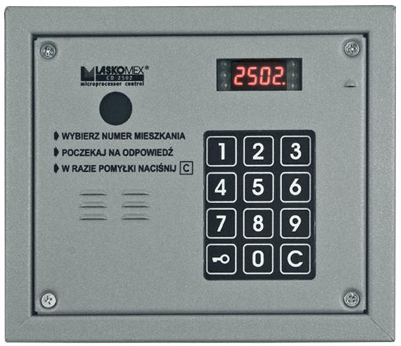 Laskomex CP-2503R sidabrinis garso skydelis su RFID raktų skaitytuvu aprašymas - Prekės nuotrauka