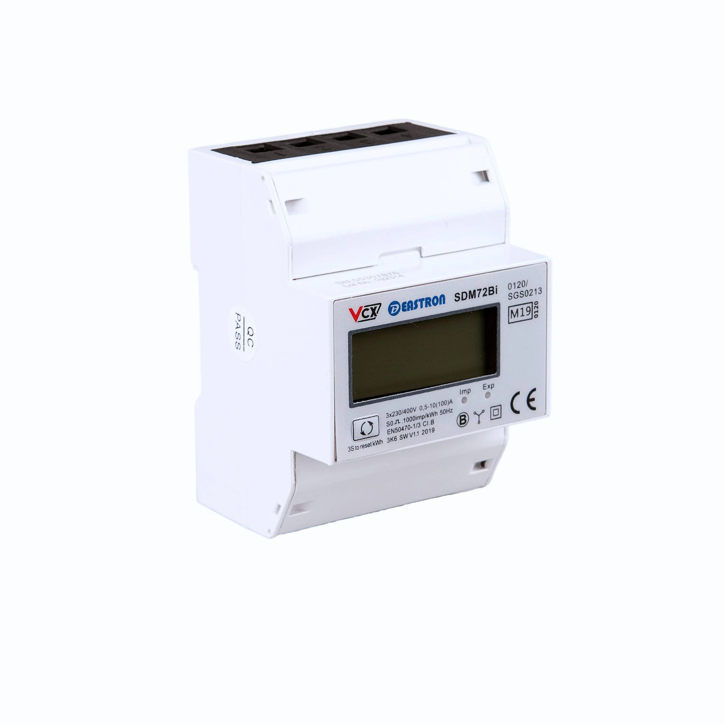 VCX Carruzzo Electric Meter (MID) 3-Phase 230V, 100A, Bi-dir aprašymas - Prekės nuotrauka