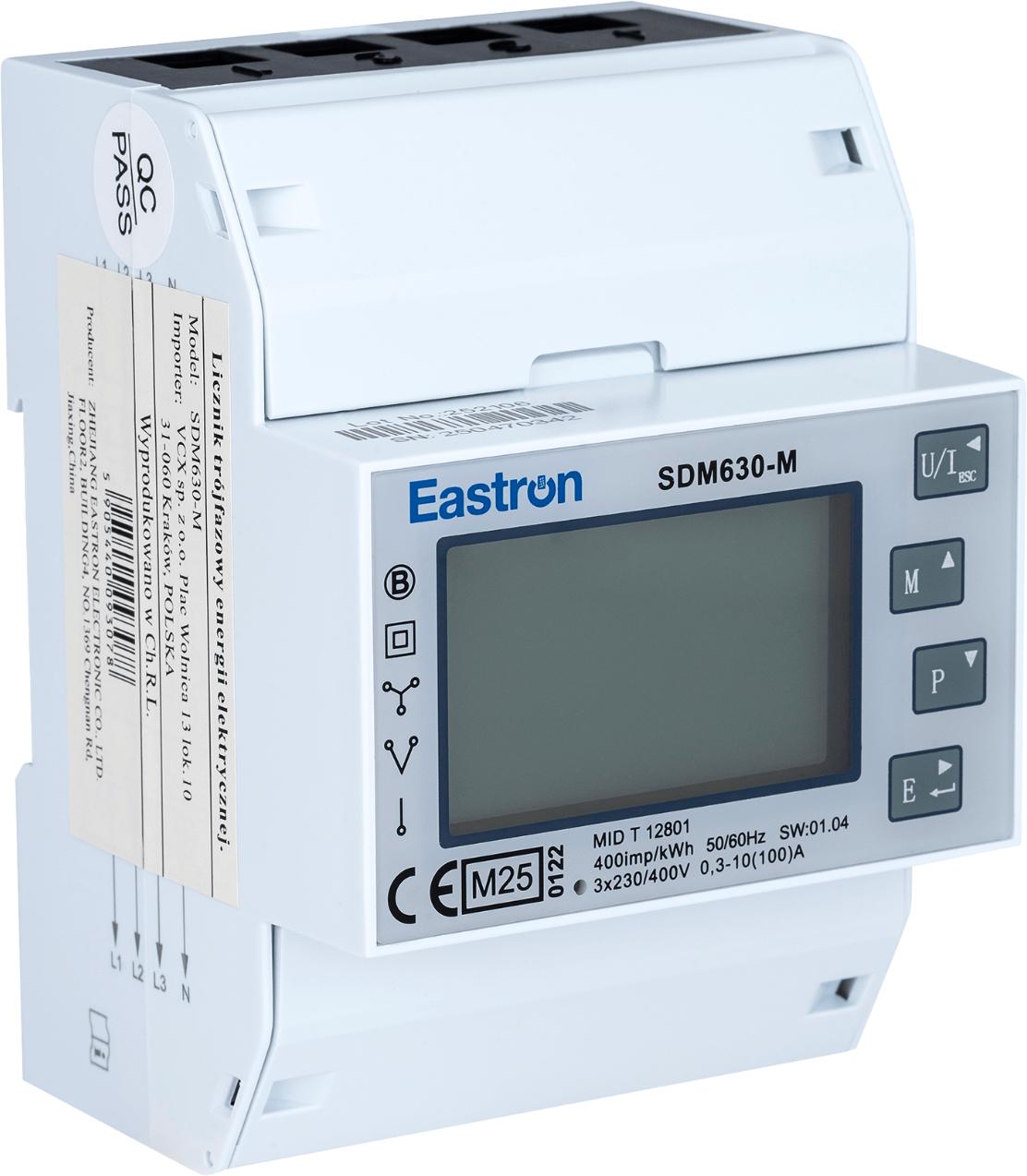 Carruzzo Three-phase energy meter VCX SDM 630 MODBUS V3 aprašymas - Prekės nuotrauka