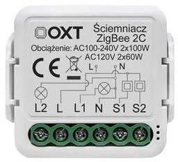 OXT OXT mini dimerio modulis 2 grandinėms ZigBee TUYA aprašymas - Prekės nuotrauka