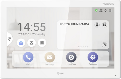 MONITORIUS VAIZDO INTERCOM HIKVISION DS-KH9510-WTE1(B) aprašymas - Prekės nuotrauka