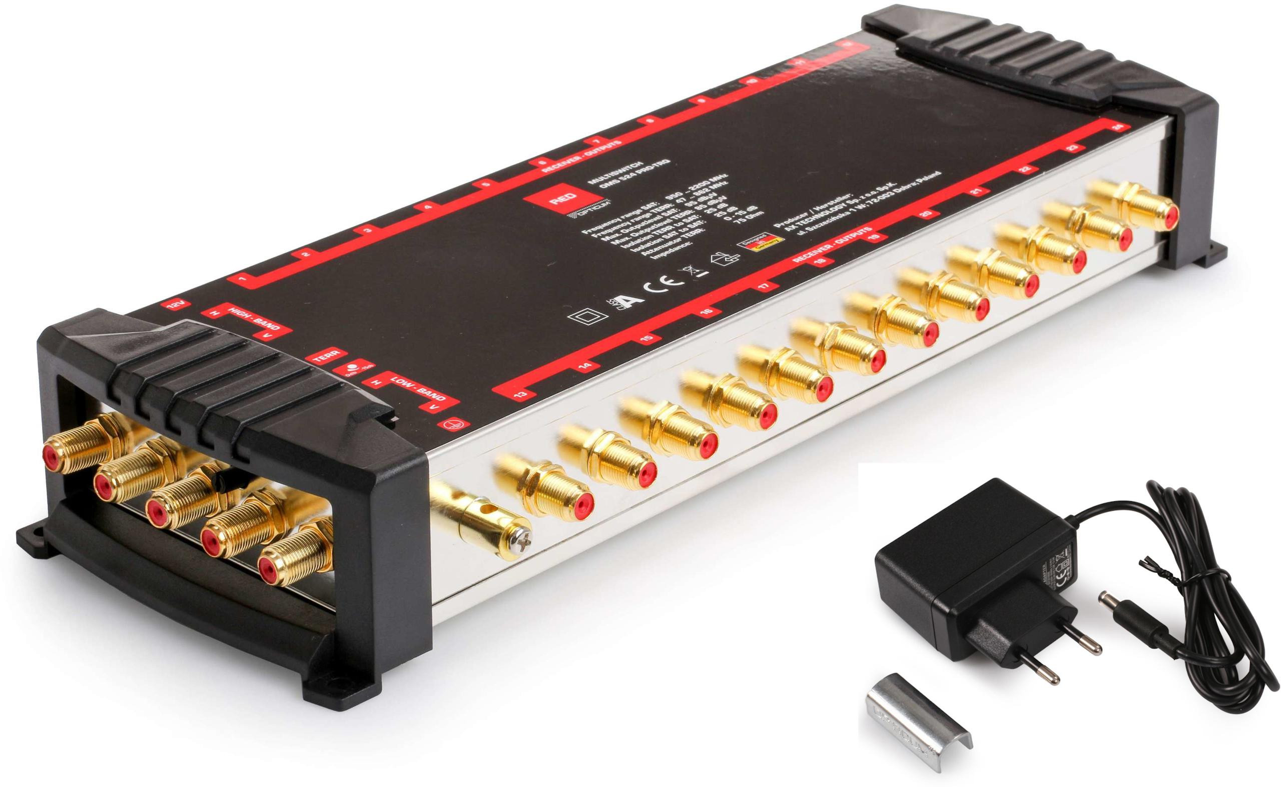 Multiswitch Opticum OMS 5/24 PRO-TRQ (Platinium Line) aprašymas - Prekės nuotrauka Multiswitch Opticum OMS 5/24 PRO-TRQ (Platinium Line) aprašymas - Prekės nuotrauka
