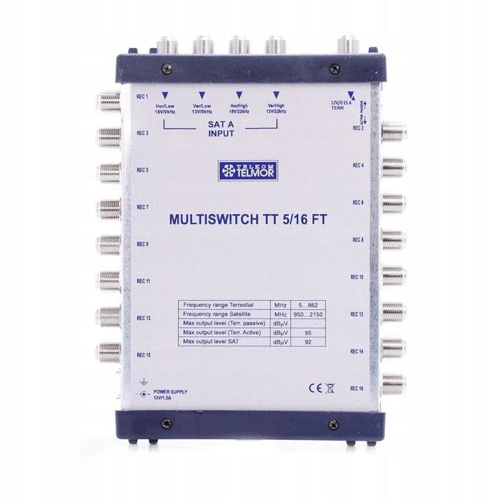 Multiswitch TT 5/16 Telmor – galutinis aprašymas - Prekės nuotrauka
