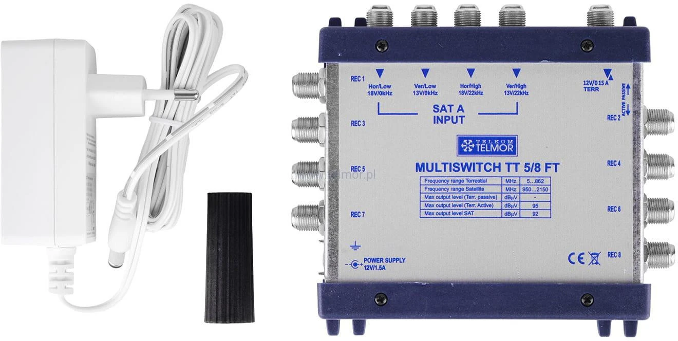 Multiswitch TT 5/8 Telmor – galutinis aprašymas - Prekės nuotrauka