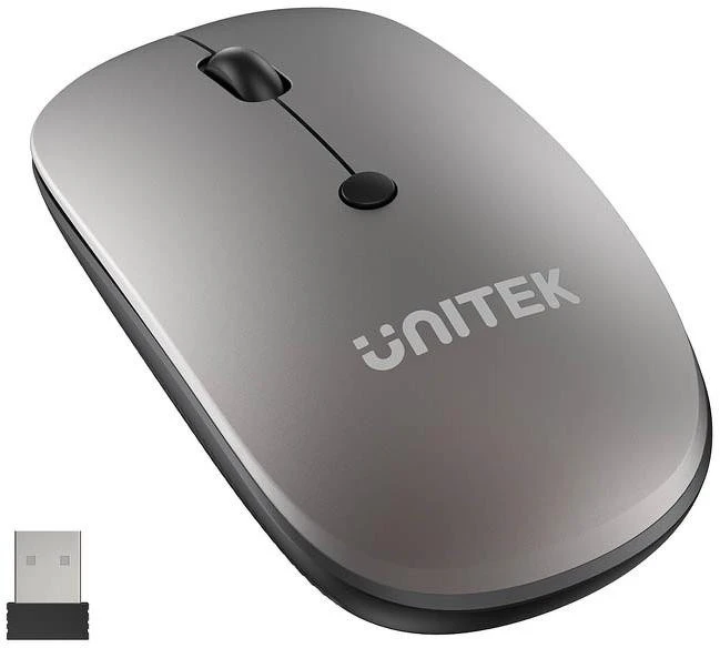 Pelė Unitek Bevielė optinė pelė T060AGY01 SlimTrack, 1600 dpi 2.4 GHz UNITEK aprašymas - Prekės nuotrauka