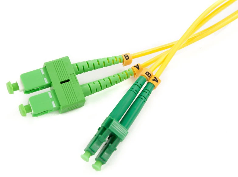 Qoltec OPTIX FIBER OPTIC PATCHCORD SM 2M DUPLEX 9/125, SC/APC-LC/APC 3MM aprašymas - Prekės nuotrauka