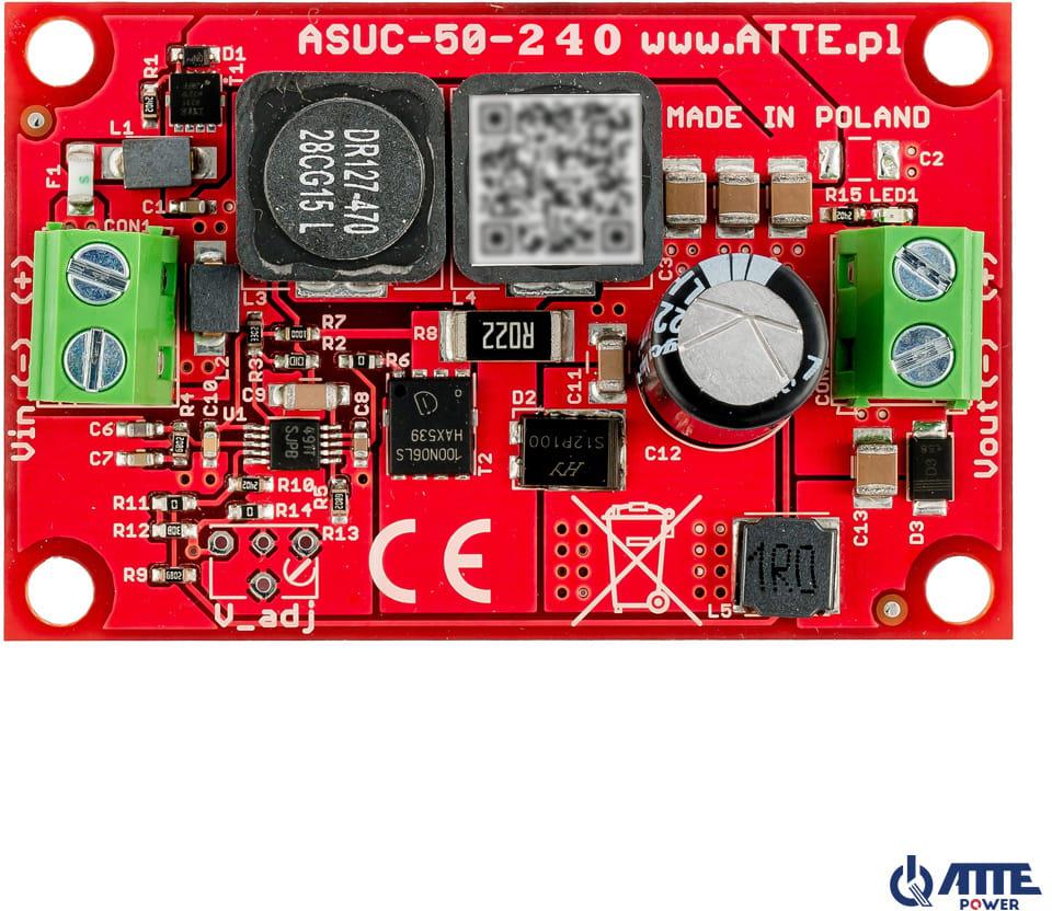 DC/DC KONVERTERIS ATTE ASUC-50-240-OF aprašymas - Prekės nuotrauka
