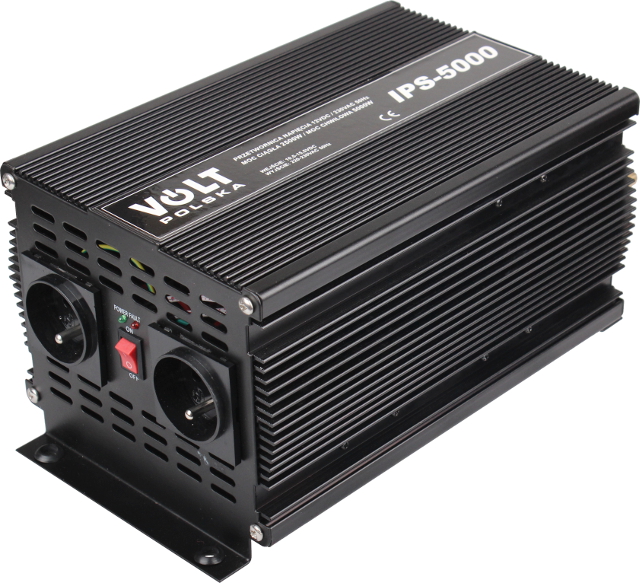 VOLT POLSKA IPS-5000 KONVERTERIS 12V / 230V 2500/5000 W aprašymas - Prekės nuotrauka VOLT POLSKA IPS-5000 KONVERTERIS 12V / 230V 2500/5000 W aprašymas - Prekės nuotrauka
