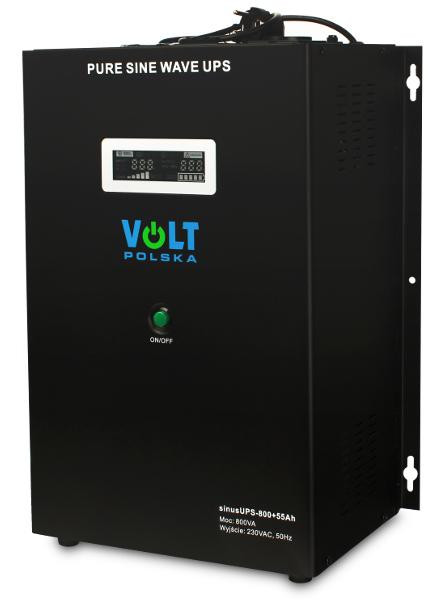 VOLT POLSKA SinusUPS-800 55Ah 12V 500/800W keitiklis aprašymas - Prekės nuotrauka