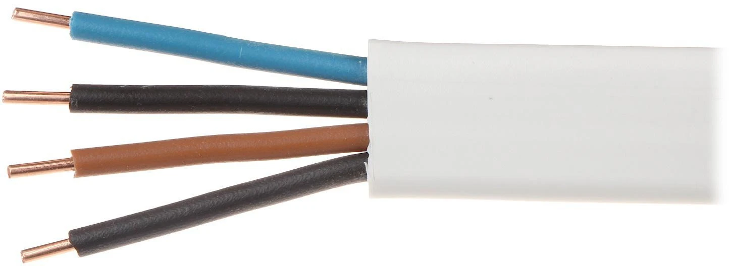 Elektrokabel Elektros kabelis plokščias laidas YDYp 450/750V 4x1,5mm2 ELEKTROLABAS 100m aprašymas - Prekės nuotrauka