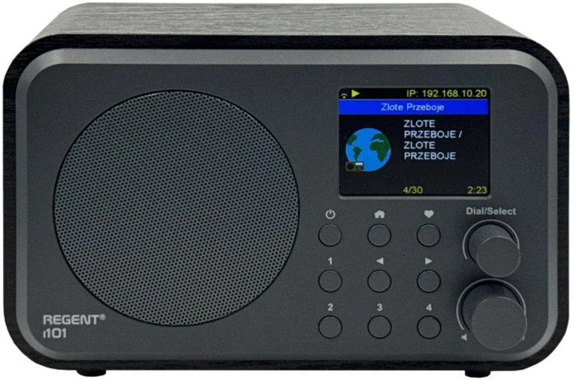 Radio internetowe Ferguson Regent i101 | DAB+ | FM RDS / Akumuliatorius 2000 mAh (Juoda) aprašymas - Prekės nuotrauka