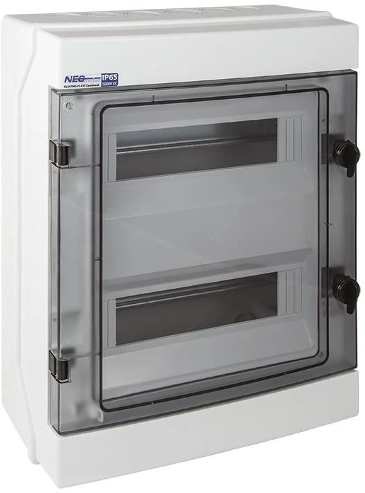Hermetiškas modulinis paskirstymo skydas (500 V AC, 1000 V DC) 2x12 paviršinio montavimo (N+PE) IP65 RH-24 ELEKTRO-PLAST aprašymas - Prekės nuotrauka