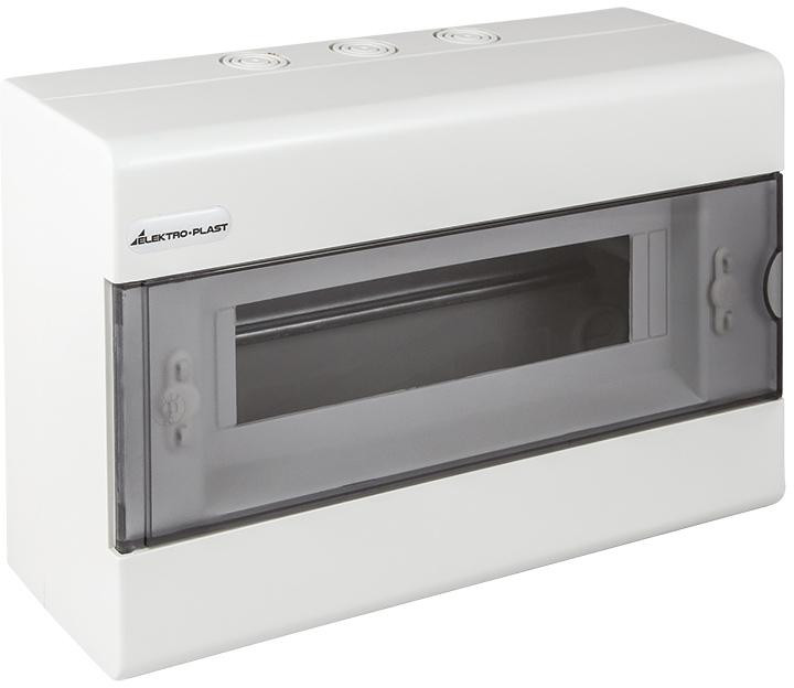 Elektro Plast 1x12 ant paviršiaus montuojamas modulinis skirstomasis skydas (N+PE) IP40 SRn-12 aprašymas - Prekės nuotrauka Elektro Plast 1x12 ant paviršiaus montuojamas modulinis skirstomasis skydas (N+PE) IP40 SRn-12 aprašymas - Prekės nuotrauka