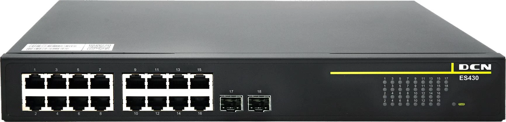 Šakotuvas SWITCH DCN ES430-18P-POE L2 16xPoE+/2xSFP (250W) aprašymas - Prekės nuotrauka