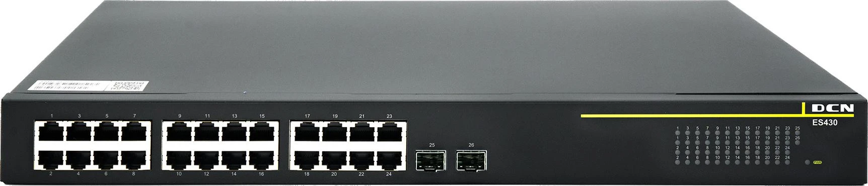Šakotuvas TP-Link SWITCH DCN ES430-26P-POE L2 24xPoE+/2xSFP (370W) aprašymas - Prekės nuotrauka