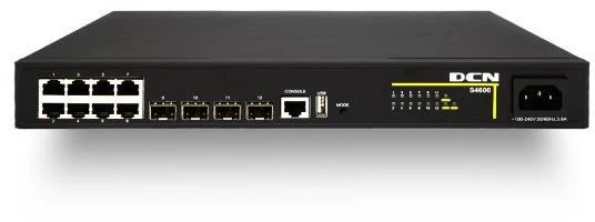 Šakotuvas SWITCH DCN S4600-12X-P-SI L2 8xPoE+/4xSFP+ (125W) aprašymas - Prekės nuotrauka