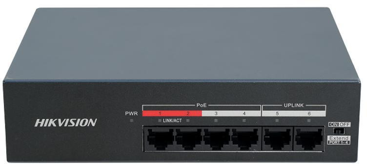 Šakotuvas Switch Hikvision DS-XS06-P aprašymas - Prekės nuotrauka