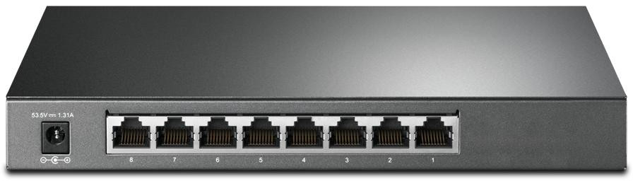 Šakotuvas TP-Link 8 prievadų gigabitinis išmanusis komutatorius – „JETSTREAM“ su 4 prievadų „POE+“ aprašymas - Prekės nuotrauka Šakotuvas TP-Link 8 prievadų gigabitinis išmanusis komutatorius – „JETSTREAM“ su 4 prievadų „POE+“ aprašymas - Prekės nuotrauka