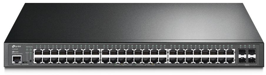 Šakotuvas TP-Link 52-PORT L2+ MANAGED SWITCH - WITH 48-PORT POE+ aprašymas - Prekės nuotrauka