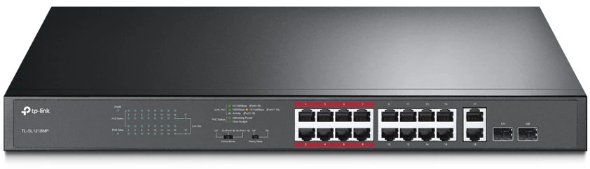 Šakotuvas JUNGIKLIS TP-LINK TL-SL1218MP aprašymas - Prekės nuotrauka