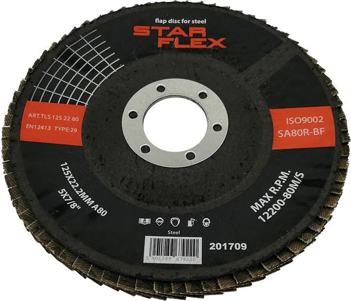 PSG Tarcza listkowa Star Flex STAL T29 125-22 gran 80 TLS1252280 aprašymas - Prekės nuotrauka