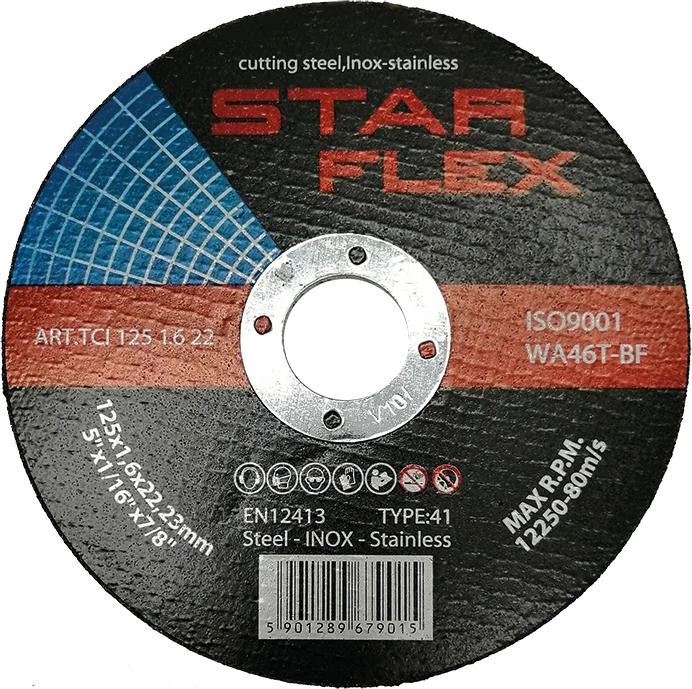 PSG Tarcza tnąca Star Flex T41-125-1,6 WA46T-BF-INOX TCI1251622 aprašymas - Prekės nuotrauka