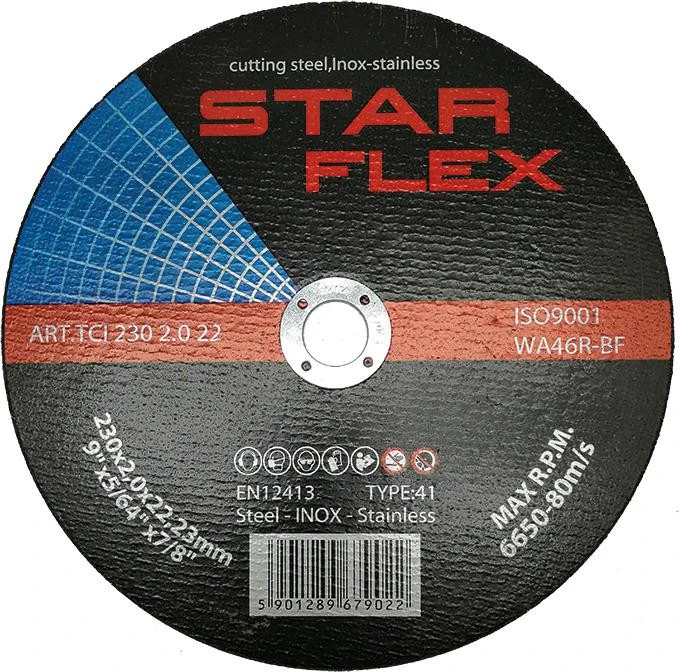 PSG Star Flex pjovimo diskas T41-230-2.0 WA46R-BF-INOX TCI2302022 aprašymas - Prekės nuotrauka