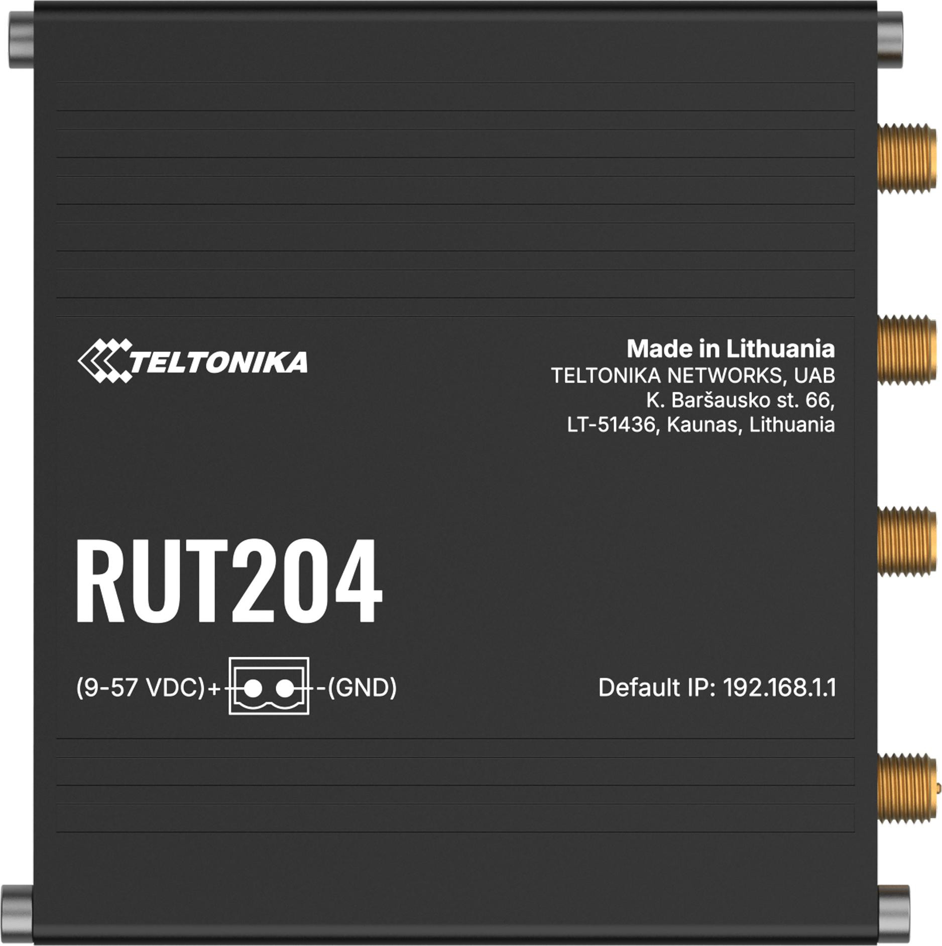 Maršrutizatorius Teltonika RUT204 router pramoninis 4G / LTE (RUT2040AAAA0) RS232/CAN aprašymas - Prekės nuotrauka