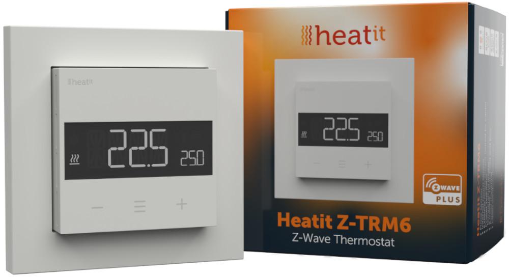 heat it Termostatas Heatit Z-TRM6 baltas RAL 9003 Z-Wave termostatas 3600W 16A 868,4 MHz aprašymas - Prekės nuotrauka
