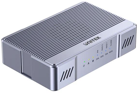 Unitek korpusas 2x M.2 20 Gb/s RAID0, RAID1 + klonavimas aprašymas - Prekės nuotrauka