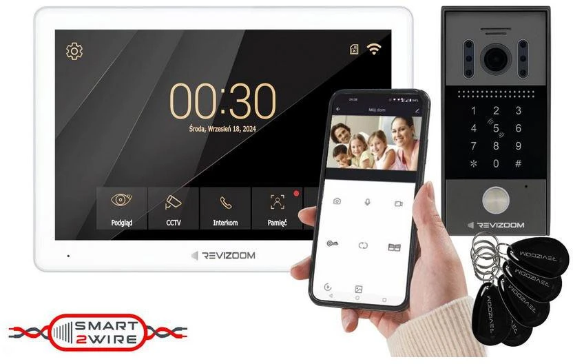 Commax Vaizdo stebėjimo kamera REVIZOOM RM-T203HD Baltas/RC-212HD-CK1 aprašymas - Prekės nuotrauka