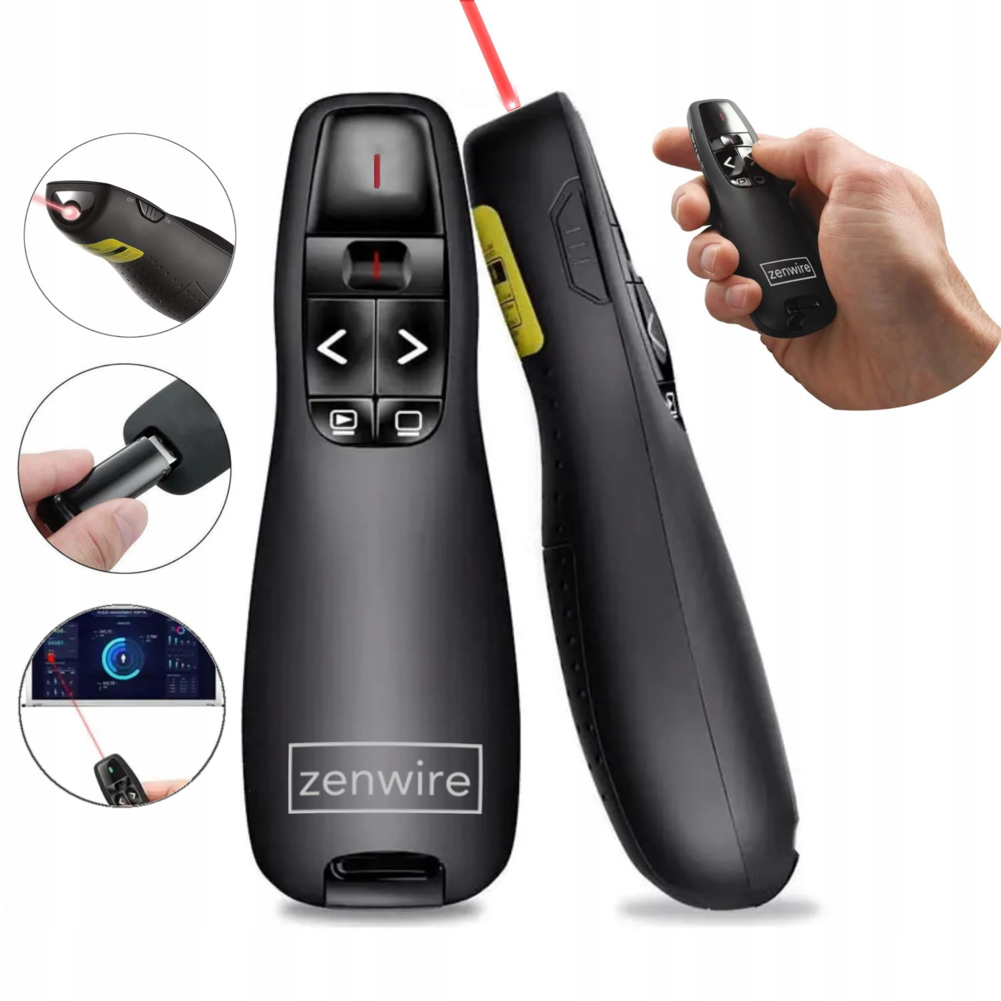 Zenwire S15 USB lazerinis žymeklis pristatymams aprašymas - Prekės nuotrauka