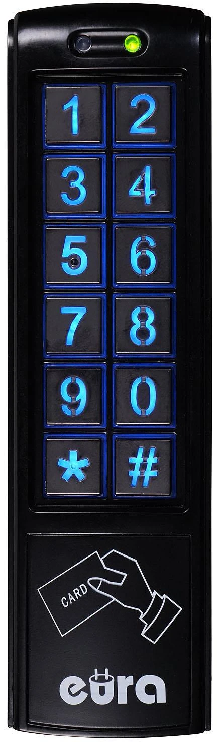 EUA EURA AC-30C7 juodas coded lock aprašymas - Prekės nuotrauka
