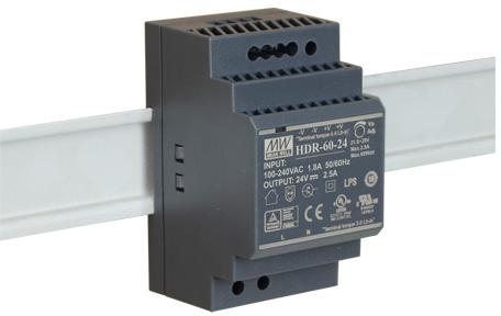 ĮKROVIKLIS IMPULSOWY NA SZYNĘ DIN MEAN WELL HDR-60-24 24V/60W/2.5A aprašymas - Prekės nuotrauka ĮKROVIKLIS IMPULSOWY NA SZYNĘ DIN MEAN WELL HDR-60-24 24V/60W/2.5A aprašymas - Prekės nuotrauka