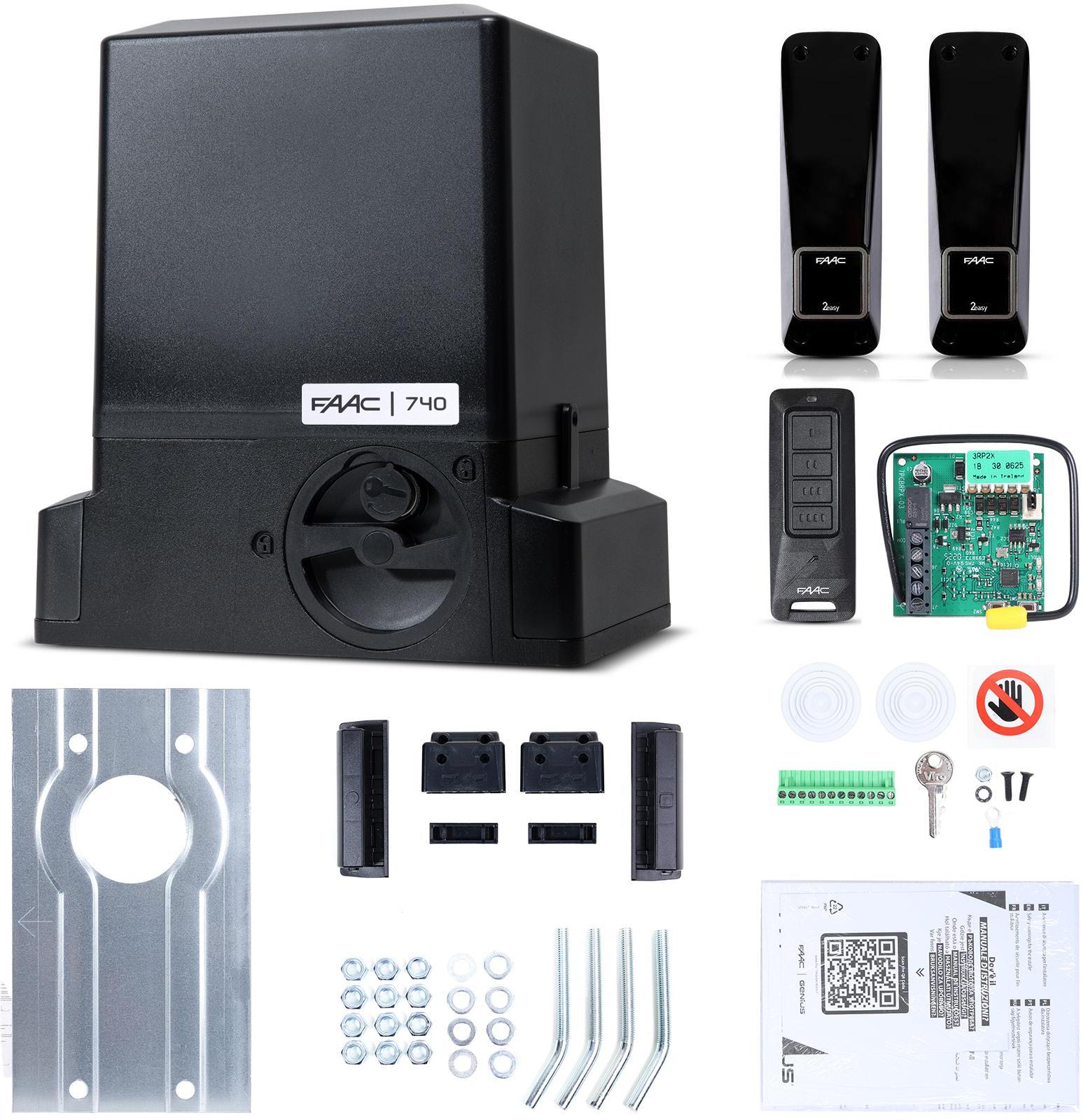 FA1 Delta 2 Set – FAAC 740 for 500kg sliding gates aprašymas - Prekės nuotrauka FA1 Delta 2 Set – FAAC 740 for 500kg sliding gates aprašymas - Prekės nuotrauka