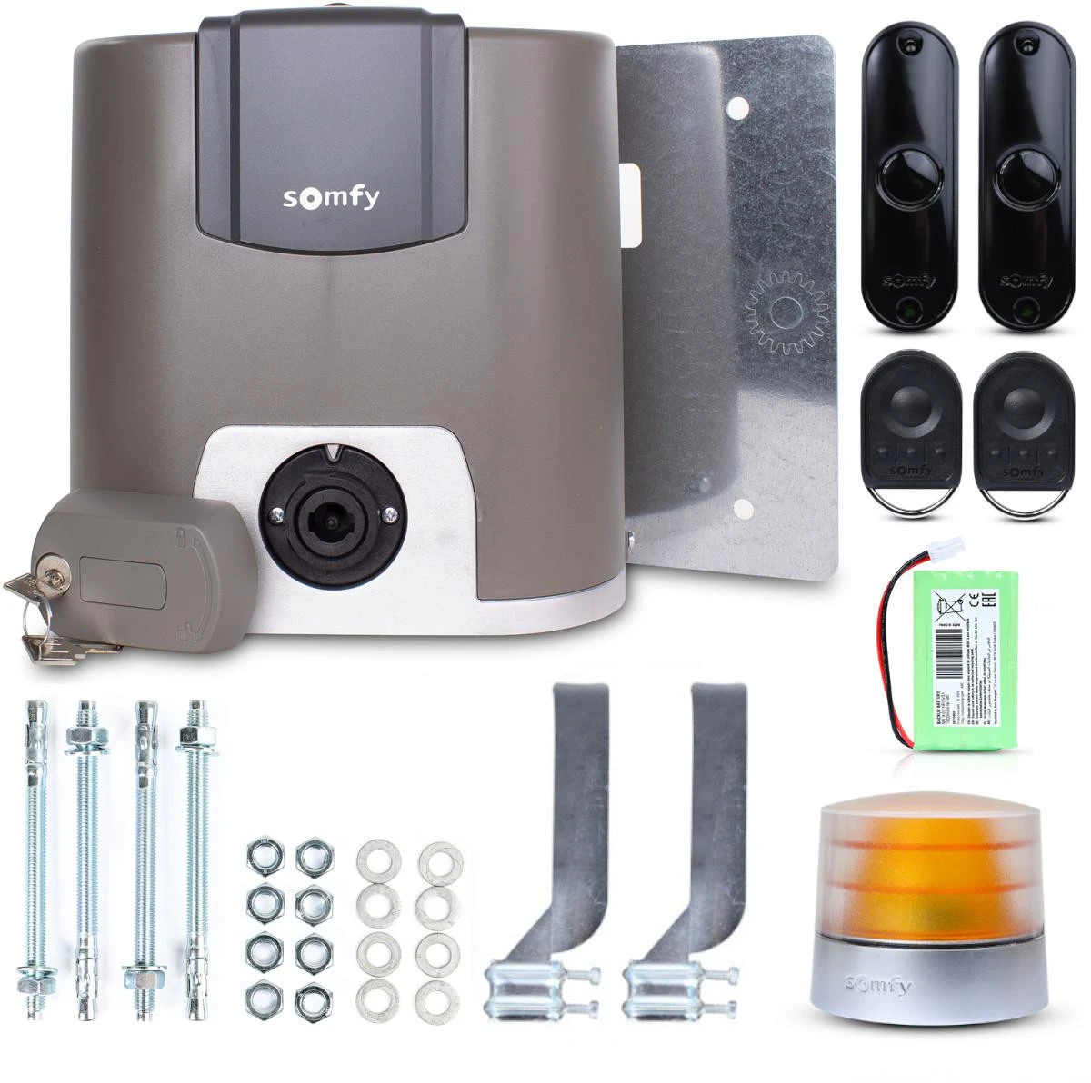 Rinkinys Somfy Elixo 3S+ IO Comfort Pack do 600kg bram przesuwnych aprašymas - Prekės nuotrauka