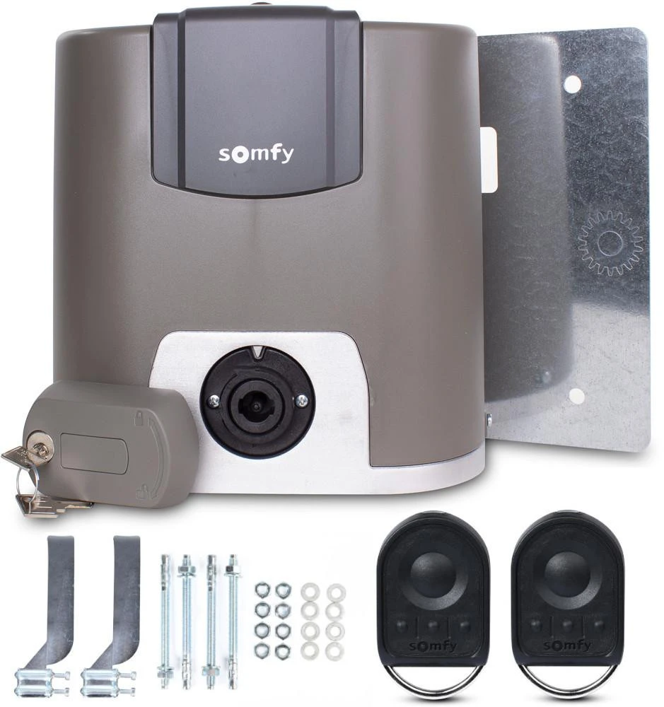 Rinkinys Somfy Elixo 3S+ IO Standard Pack do 600kg bram przesuwnych aprašymas - Prekės nuotrauka