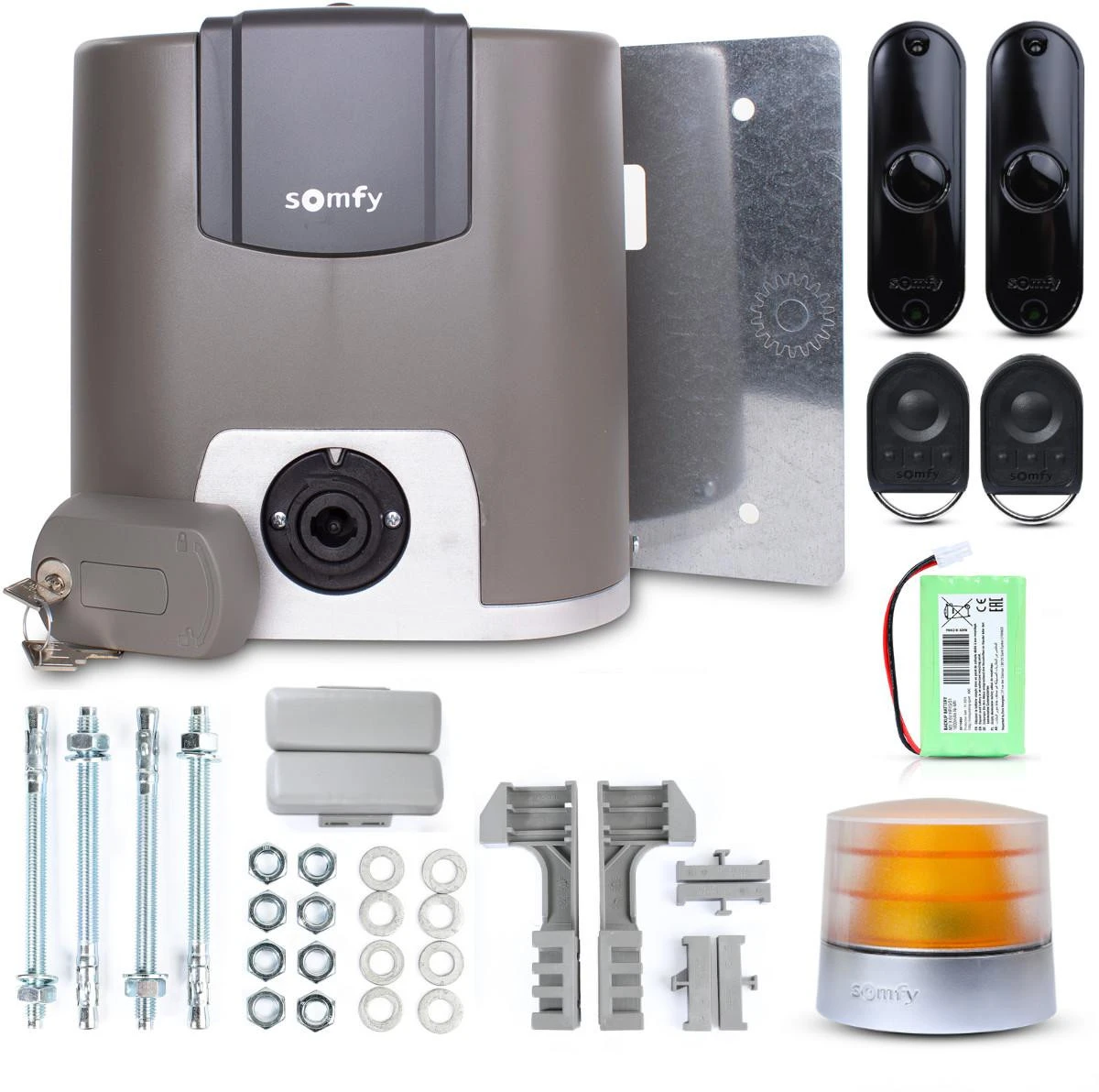 Rinkinys Somfy Elixo 3S+ M IO Comfort Pack do 600kg bram przesuwnych aprašymas - Prekės nuotrauka