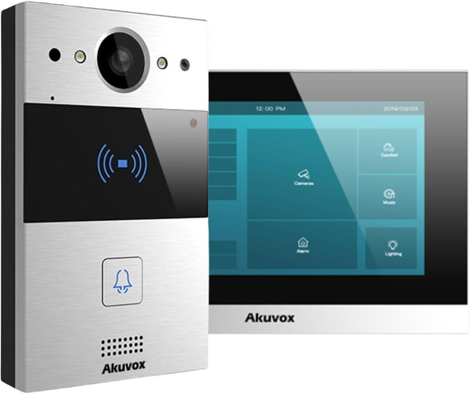 Rinkinys wideodomofonowy 2Wire Akuvox (C313W-2/R20A-2) aprašymas - Prekės nuotrauka