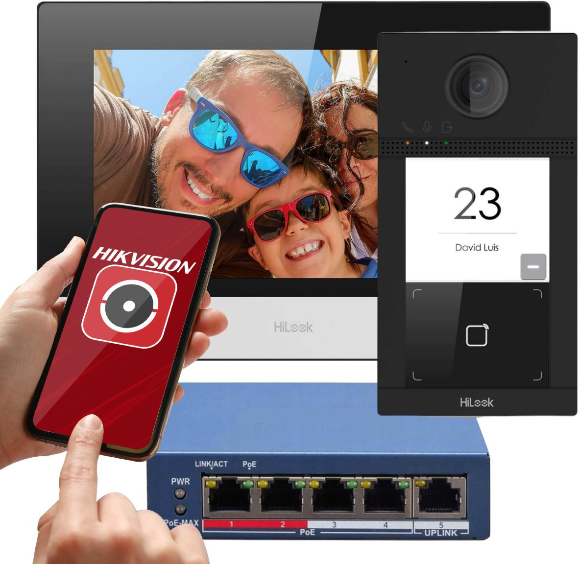 „Hikvision IP-VIS-Pro“ IP vaizdo domofono rinkinys Hilook aprašymas - Prekės nuotrauka