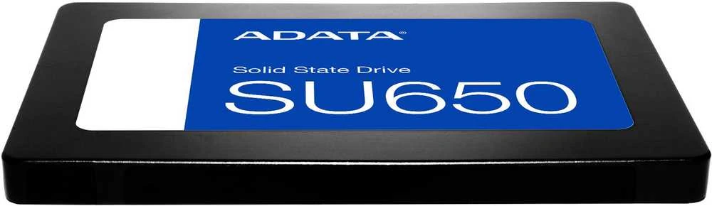 Kietasis diskas  ADATA Ultimate SU650 512 GB, SSD form factor 2.5", SSD sąsaja SATA 6Gb/s, Rašymo greitis 450 MB/s, Skaitymo greitis 520 MB/s