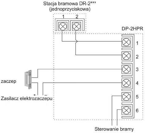 Commax DP-2HPR/DR-2PN Vieno abonento domofonų komplektas
