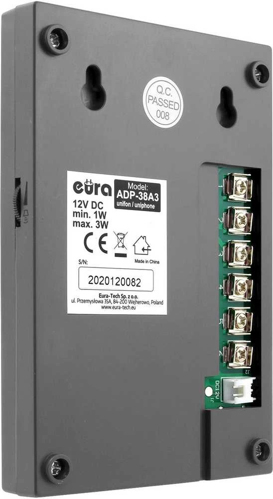 Domofon EURA ADP-38A3 ENTRA grafitas